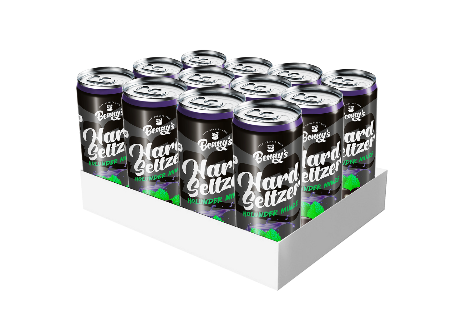 Benny`s Hard Seltzer Holunder Minze*50% RABATT WEGEN ÜBERSCHREITUNG DES MHD ABER VOLL IM GECHMACK - KÜHL UND GUT GELAGERT!