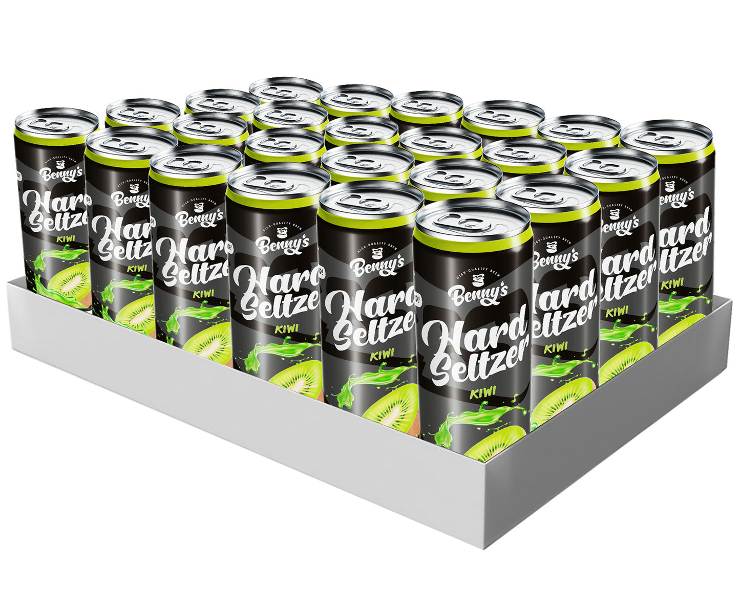 Benny's Hard Seltzer Kiwi *50% RABATT WEGEN ÜBERSCHREITUNG DES MHD ABER VOLL IM GECHMACK - KÜHL UND GUT GELAGERT!