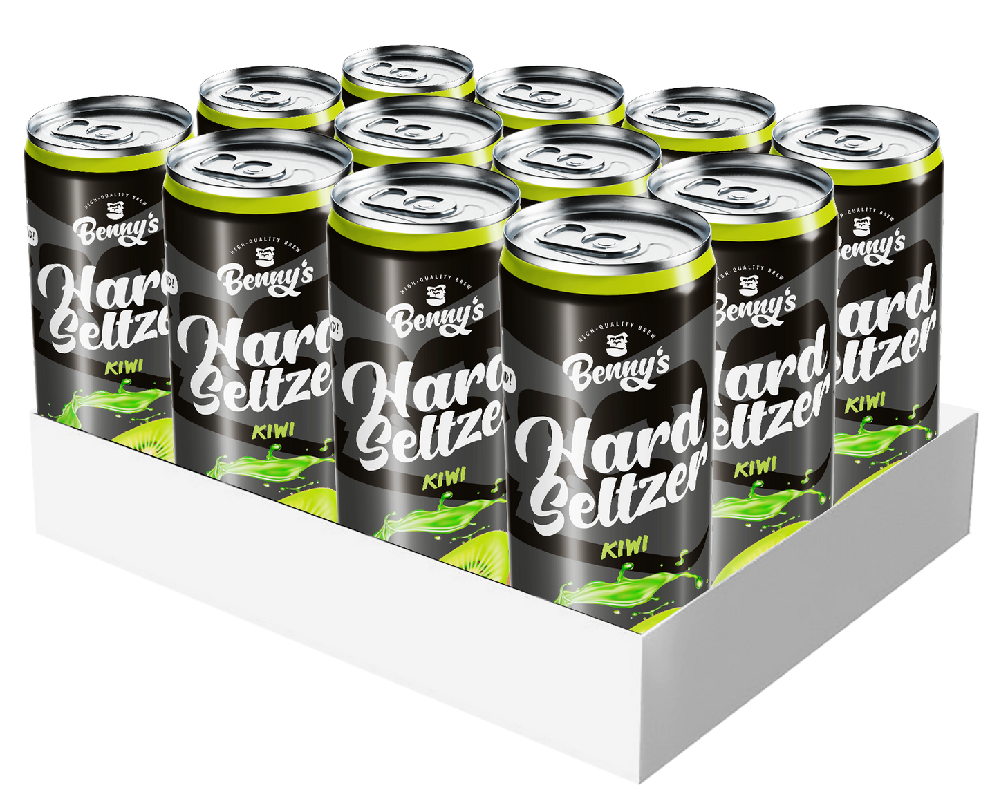 Benny's Hard Seltzer Kiwi *50% RABATT WEGEN ÜBERSCHREITUNG DES MHD ABER VOLL IM GECHMACK - KÜHL UND GUT GELAGERT!
